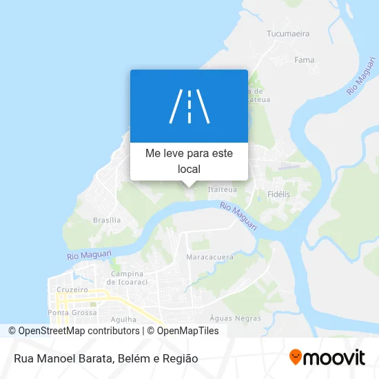 Rua Manoel Barata mapa