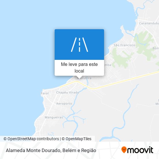 Alameda Monte Dourado mapa