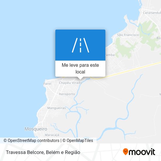 Travessa Belcore mapa