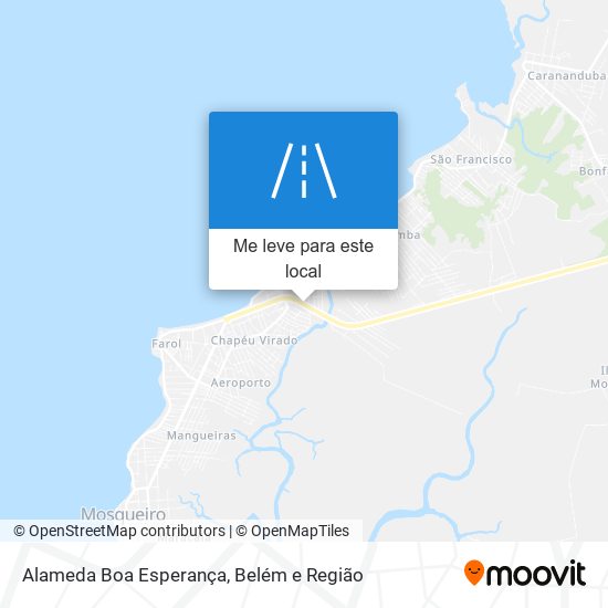 Alameda Boa Esperança mapa