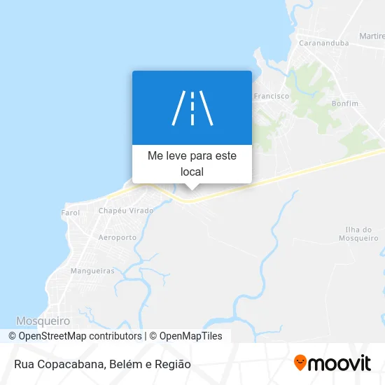 Rua Copacabana mapa