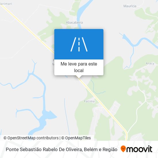 Ponte Sebastião Rabelo De Oliveira mapa