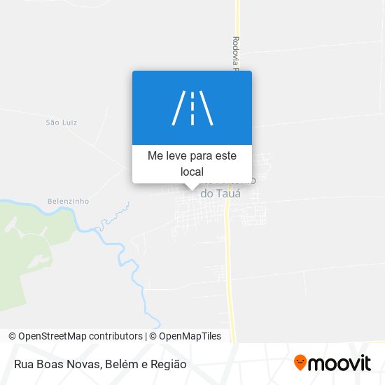 Rua Boas Novas mapa