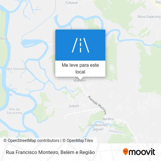 Rua Francisco Monteiro mapa