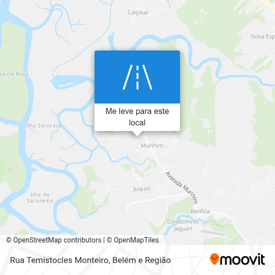 Rua Temistocles Monteiro mapa