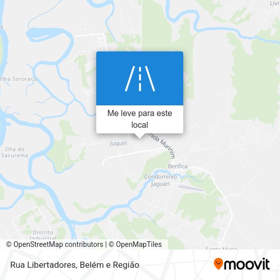 Rua Libertadores mapa