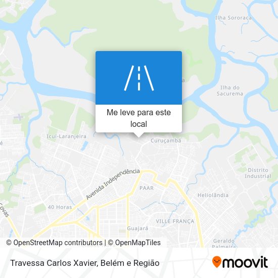 Travessa Carlos Xavier mapa