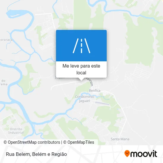 Rua Belem mapa