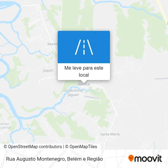 Rua Augusto Montenegro mapa