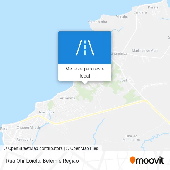 Rua Ofir Loiola mapa