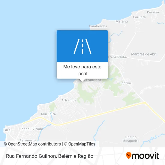 Rua Fernando Guilhon mapa