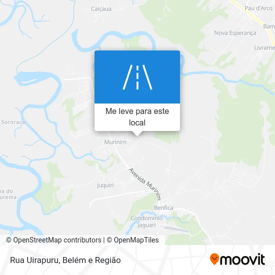 Rua Uirapuru mapa