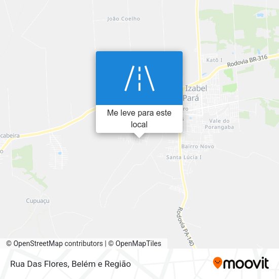 Rua Das Flores mapa