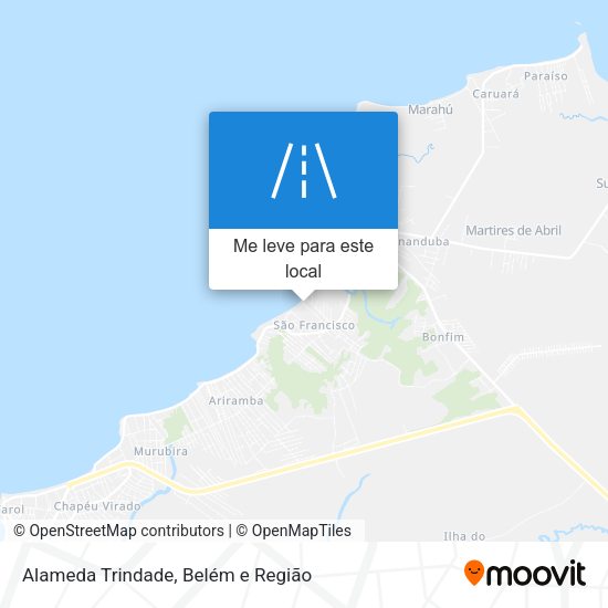 Alameda Trindade mapa