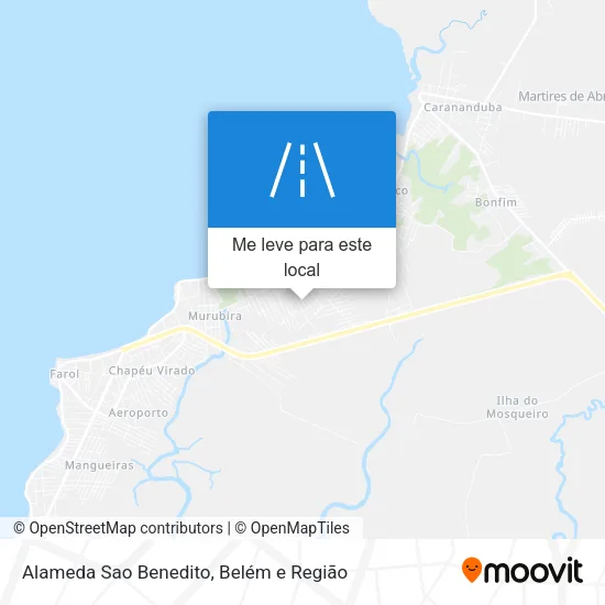 Alameda Sao Benedito mapa