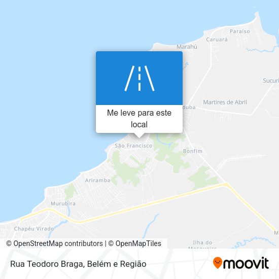 Rua Teodoro Braga mapa