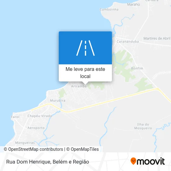 Rua Dom Henrique mapa
