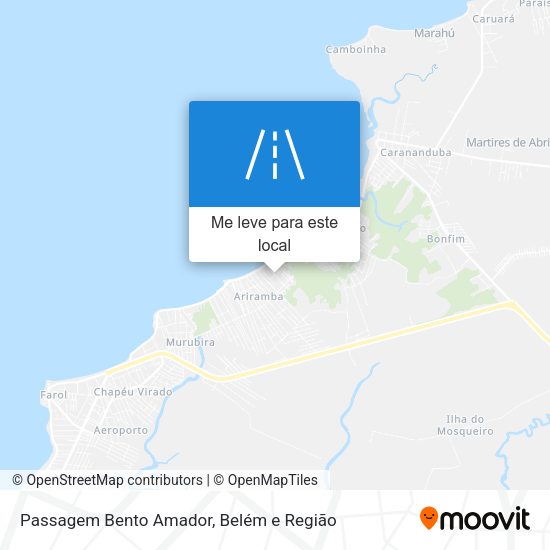 Passagem Bento Amador mapa