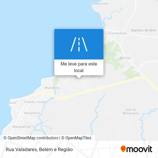 Rua Valadares mapa