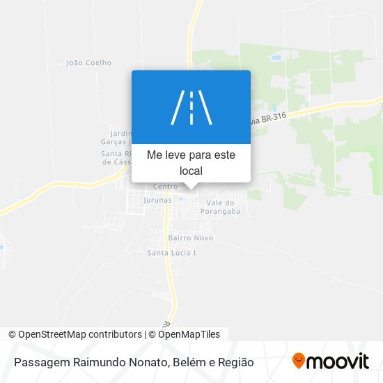 Passagem Raimundo Nonato mapa