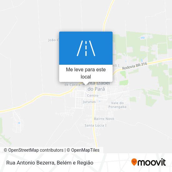 Rua Antonio Bezerra mapa