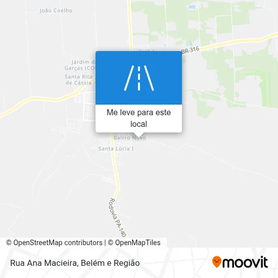 Rua Ana Macieira mapa