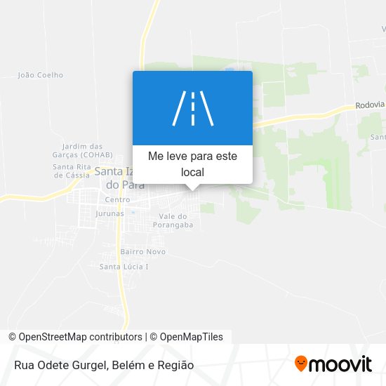 Rua Odete Gurgel mapa