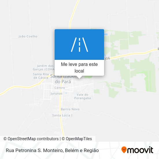 Rua Petronina S. Monteiro mapa