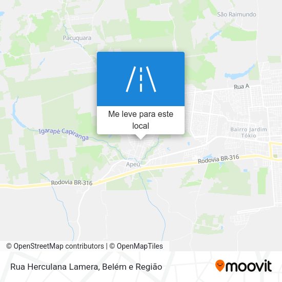 Rua Herculana Lamera mapa