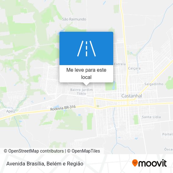 Avenida Brasília mapa