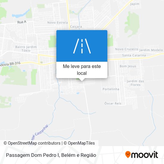 Passagem Dom Pedro I mapa