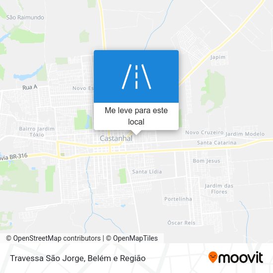 Travessa São Jorge mapa