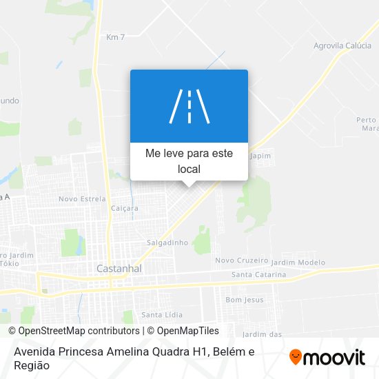 Avenida Princesa Amelina Quadra H1 mapa