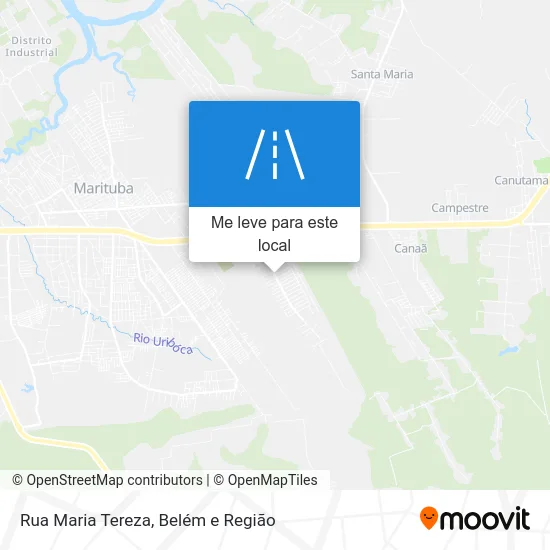 Rua Maria Tereza mapa