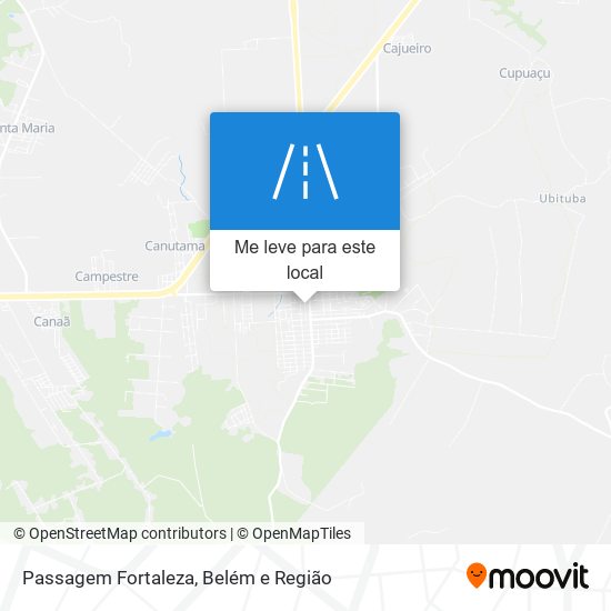 Passagem Fortaleza mapa