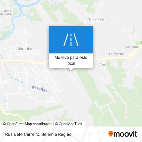 Rua Beto Carreiro mapa
