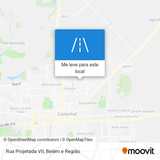 Rua Projetada VII mapa