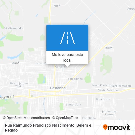 Rua Raimundo Francisco Nascimento mapa