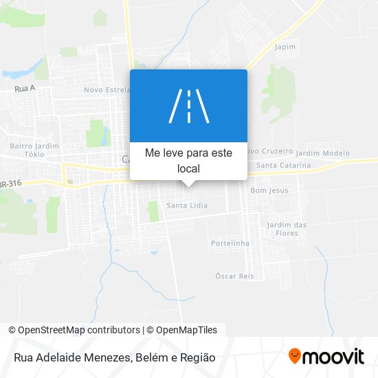 Rua Adelaide Menezes mapa