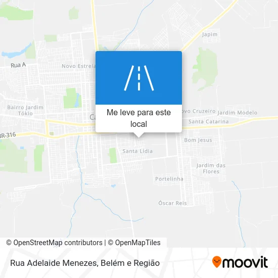 Rua Adelaide Menezes mapa