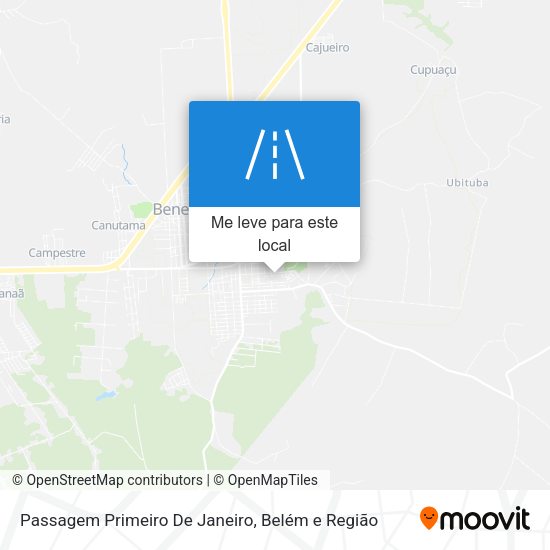 Passagem Primeiro De Janeiro mapa