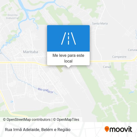 Rua Irmã Adelaide mapa