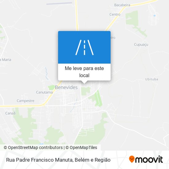 Rua Padre Francisco Manuta mapa