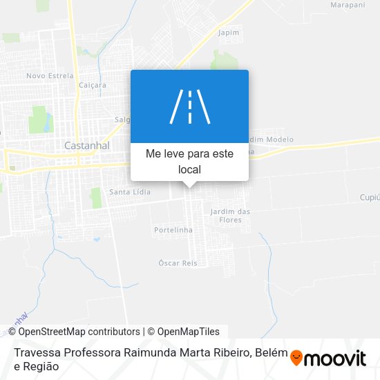 Travessa Professora Raimunda Marta Ribeiro mapa