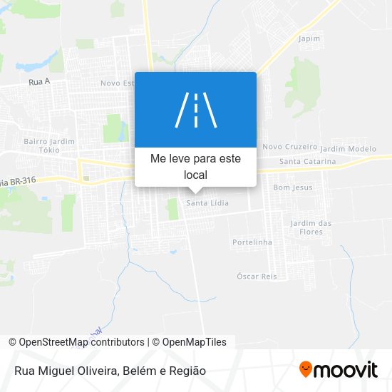 Rua Miguel Oliveira mapa