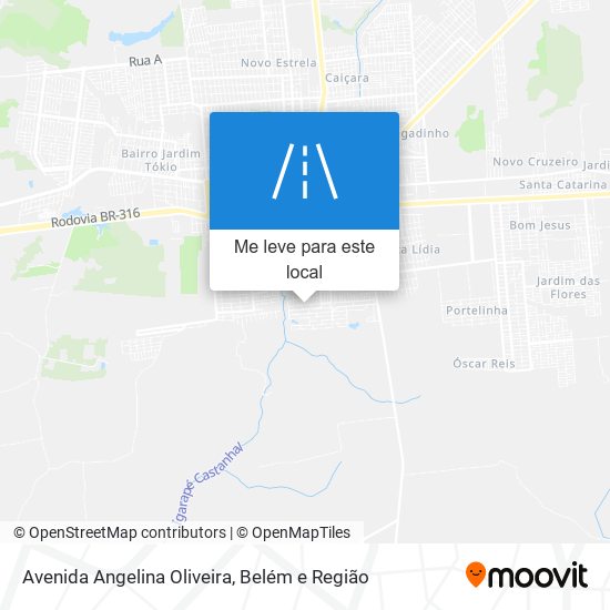 Avenida Angelina Oliveira mapa