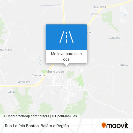 Rua Letícia Bastos mapa