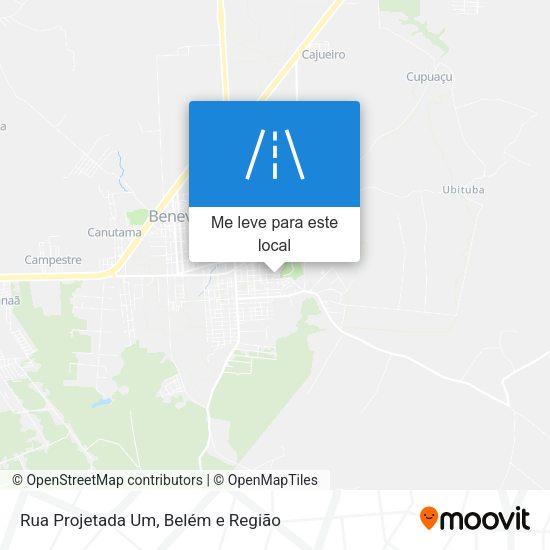 Rua Projetada Um mapa