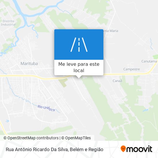 Rua Antônio Ricardo Da Silva mapa