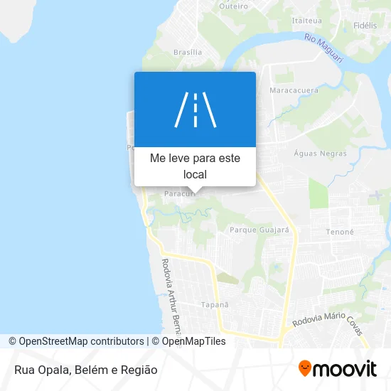 Rua Opala mapa